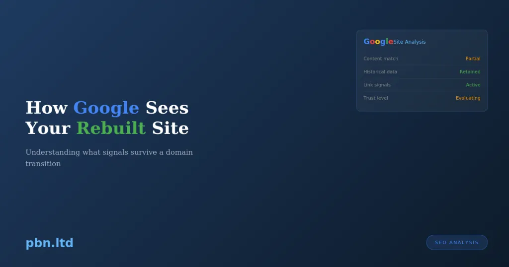 How Google Sees Your Rebuilt Site (It's Not What You Think)