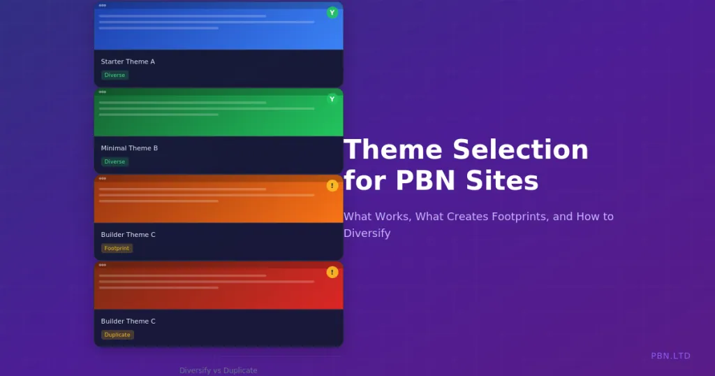 Theme Selection for PBN Sites: What Works, What Creates Footprints
