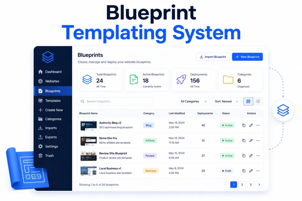 Blueprint Templating System
