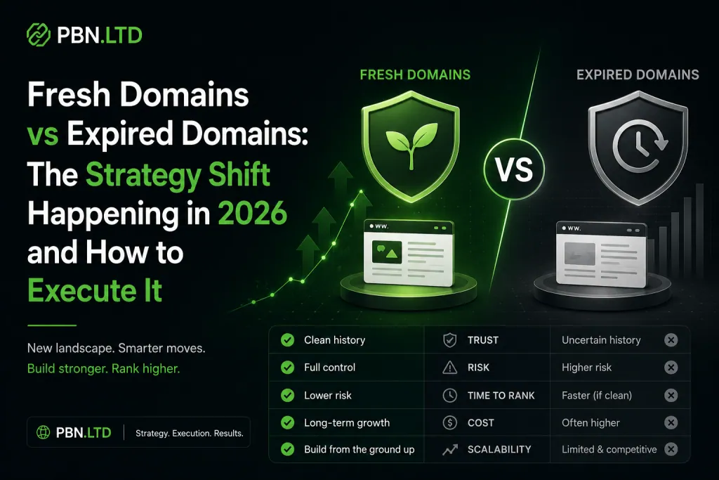 Fresh Domains vs Expired Domains The Strategy Shift Happening in 2026 and How to Execute It