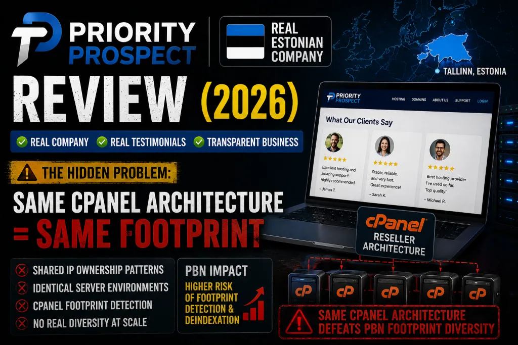 Priority Prospect Review Same cPanel Architecture That Defeats PBN Footprint Diversity