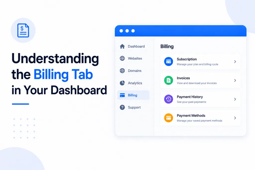Understanding the Billing Tab in Your Dashboard
