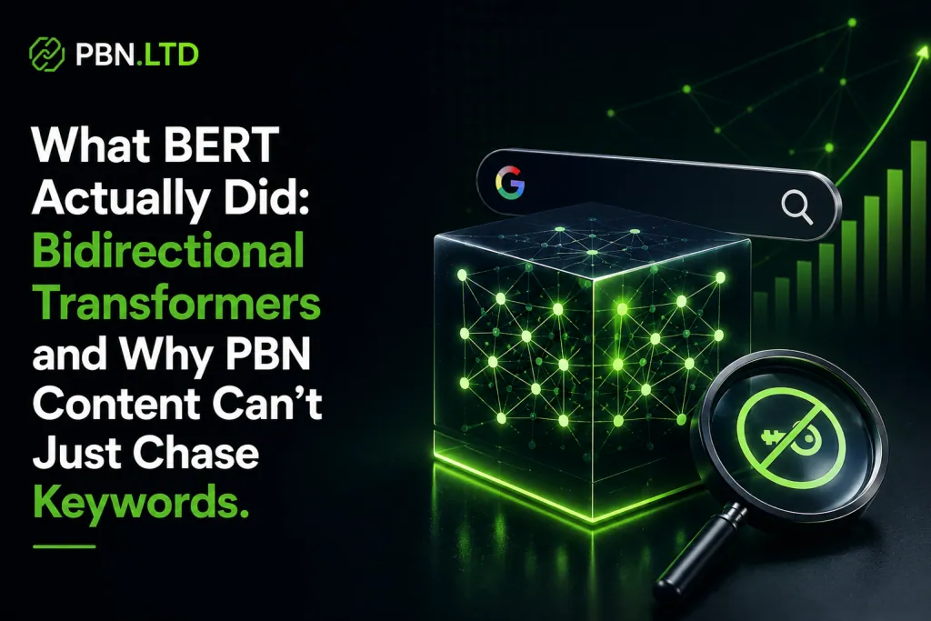 What BERT Actually Did Bidirectional Transformers and Why PBN Content Can't Just Chase Keywords