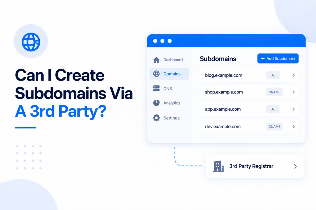 Can I Create Subdomains Via A 3rd Party