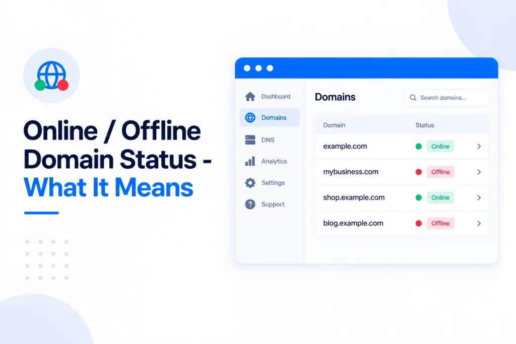 Online Offline Domain Status - What It Means